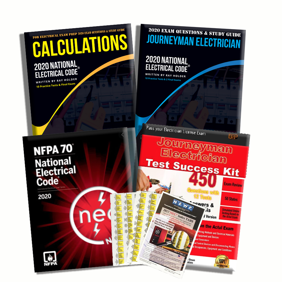 Upstryve's 2020 Complete Journeyman Electrician Exam Prep Package product image provided by UpStryve Book Store. Upstryve provides access to online contractor course content, exam prep, books, and practice test questions to students and professionals preparing for their state contracting exams.