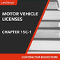 Upstryve's Chapter 15C-1, F.A.C., (Motor Vehicle Licenses) product image provided by UpStryve Book Store. Upstryve provides access to online contractor course content, exam prep, books, and practice test questions to students and professionals preparing for their state contracting exams.