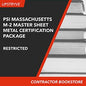 PSI Massachusetts M-2 Restricted Master Sheet Metal Certification Package