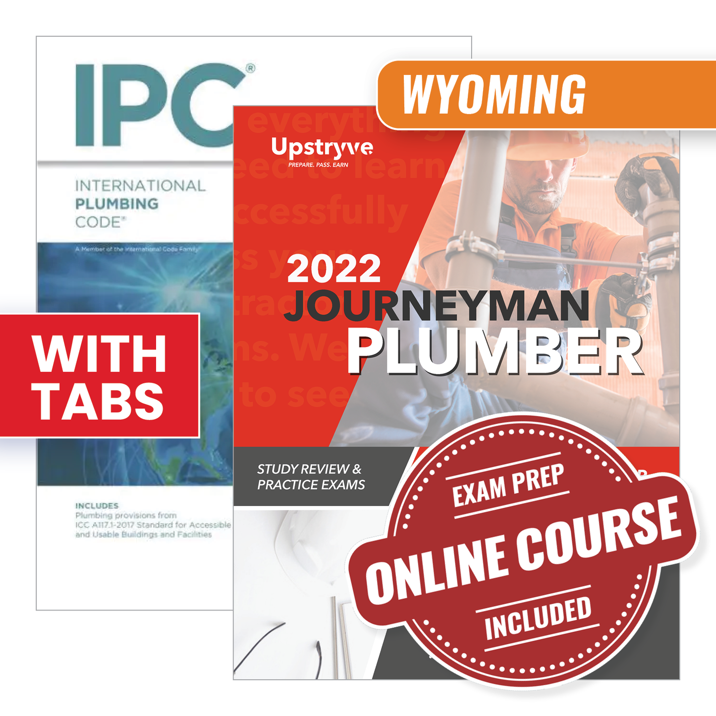 Wyoming Journeyman Plumber Study Guide with 2021 International Plumbing Code and Tabs