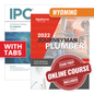 Wyoming Journeyman Plumber Study Guide with 2021 International Plumbing Code and Tabs