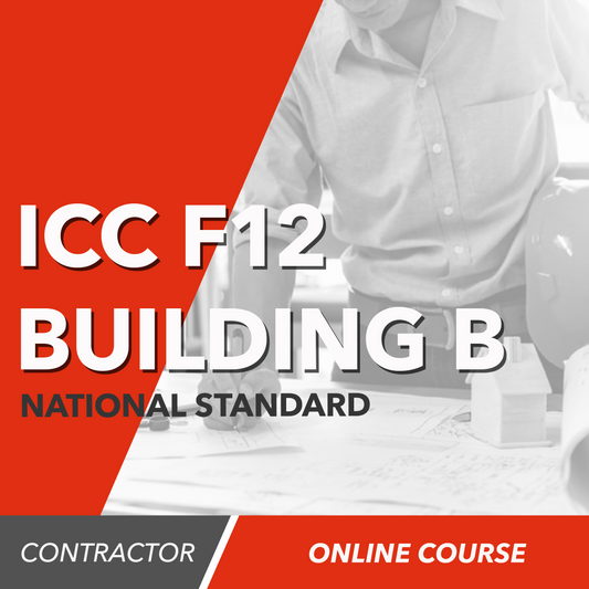 ICC F12 National Standard Building Contractor (B) Exam Prep [Online Course Only]