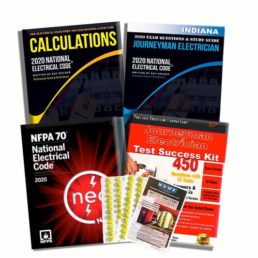 INDIANA 2020 JOURNEYMAN ELECTRICIAN EXAM PREP PACKAGE