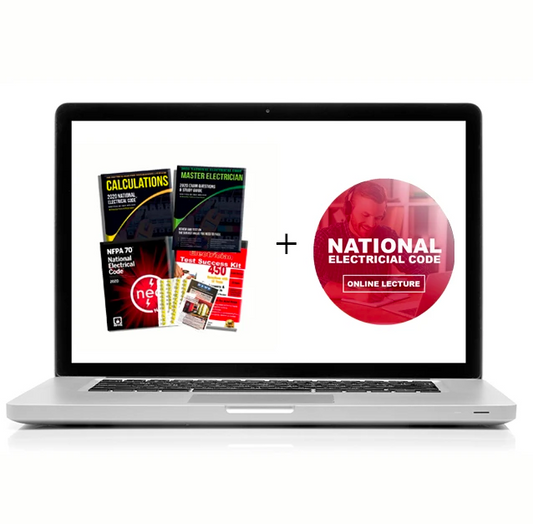 Upstryve's 2020 Complete Master Electrician Plus Package product image provided by UpStryve Book Store. Upstryve provides access to online contractor course content, exam prep, books, and practice test questions to students and professionals preparing for their state contracting exams.