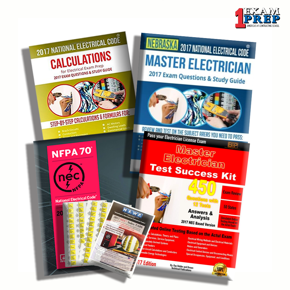 Nebraska 2017 Master Electrician Exam Prep Package