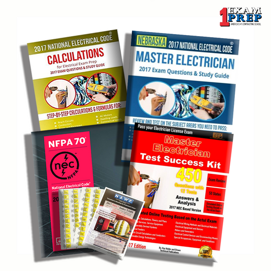 Nebraska 2017 Master Electrician Exam Prep Package