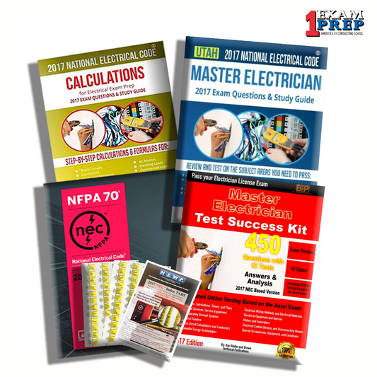 Utah 2017 Master Electrician Exam Prep Package