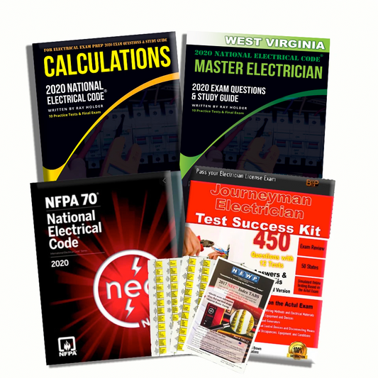 WEST VIRGINIA 2020 MASTER ELECTRICIAN EXAM PREP PACKAGE